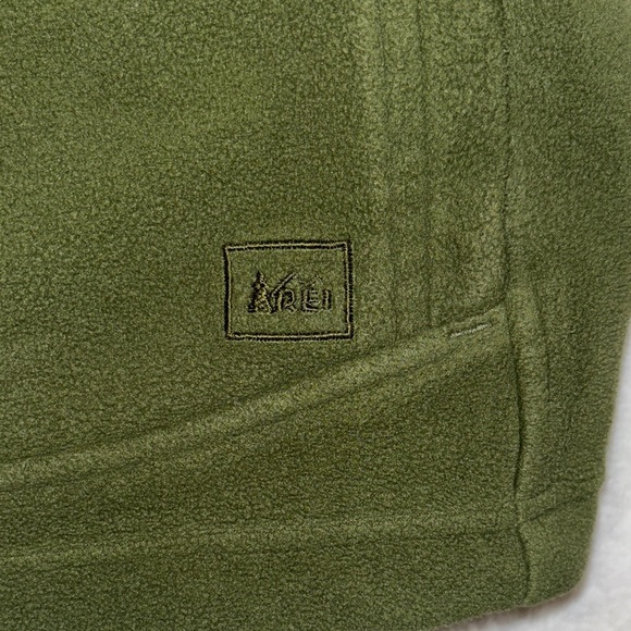 REI Olive Fleece Vest - Picture 7 of 7